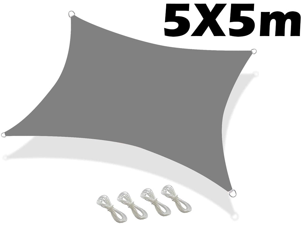 Shade Sail 5X5M Grey