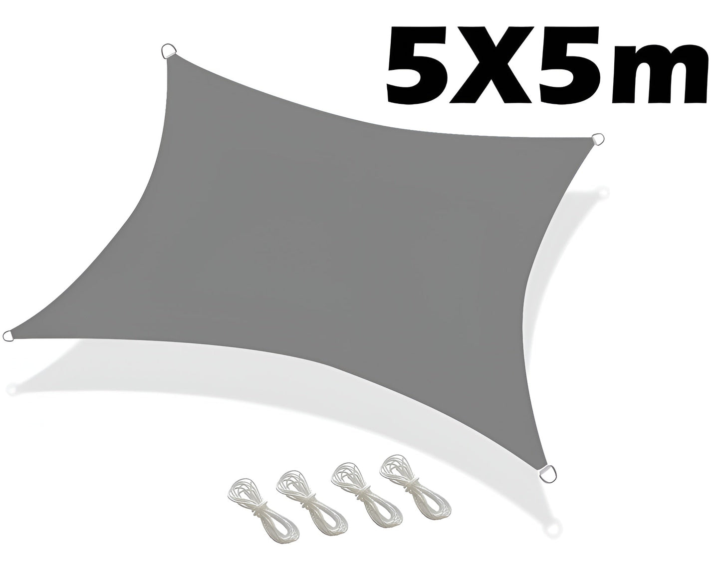 Shade Sail 5X5M Grey