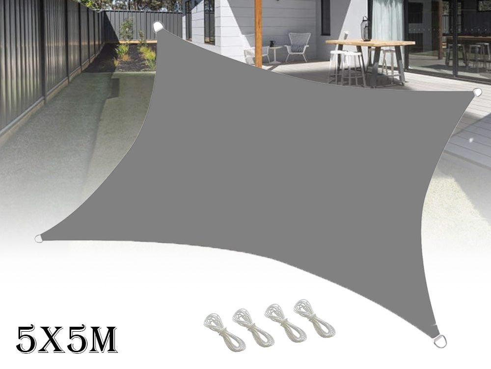 Shade Sail 5X5M Grey