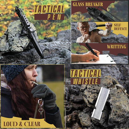 Survival kit with flashlight