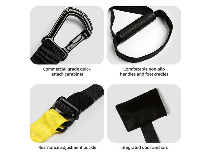 Suspension Training Kit Bodyweight Resistance Straps - The Shopsite