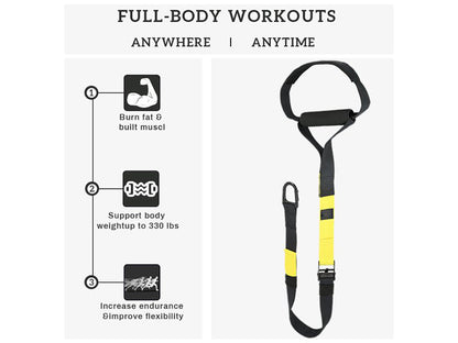Suspension Training Kit Bodyweight Resistance Straps - The Shopsite