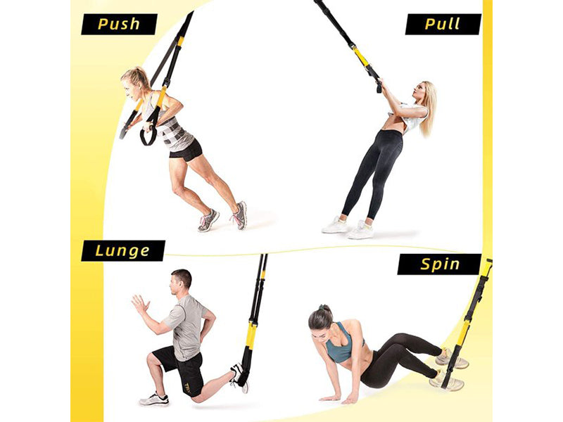 Suspension Training Kit Bodyweight Resistance Straps - The Shopsite