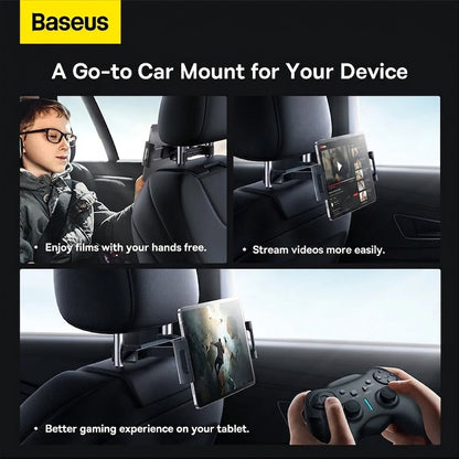 Car Backseat Headrest Mount Holder 360 Rotation for Phone & Tablet 4.7"–12.9"