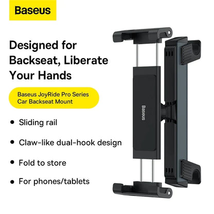 Car Backseat Headrest Mount Holder 360 Rotation for Phone & Tablet 4.7"–12.9"