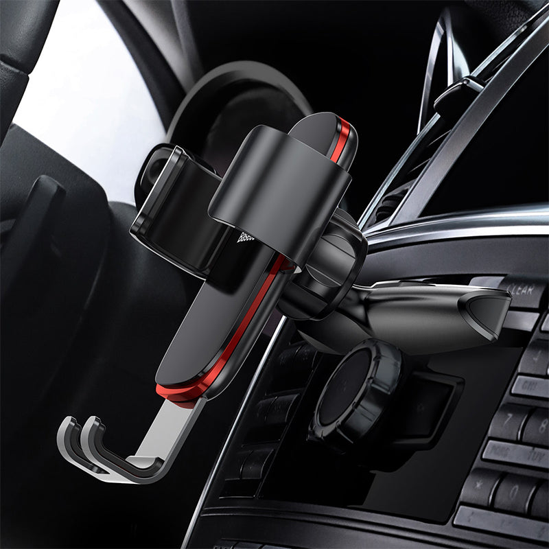Car CD Slot Mount Stand Phone Holder With Gravity Auto Clamping