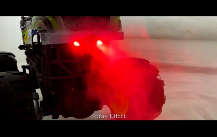 Big Wheels Beast Monster Pickup Truck Remote Control 15KMH 1:16 with Light Spray