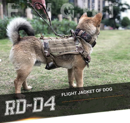 Tactical Dog Harness Flight Jacket Training Vest