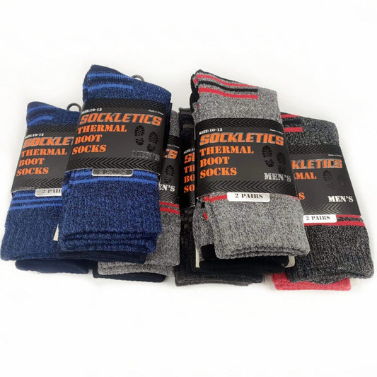 (12 Pairs) Thermal Crew/Work Socks  Boot Socks