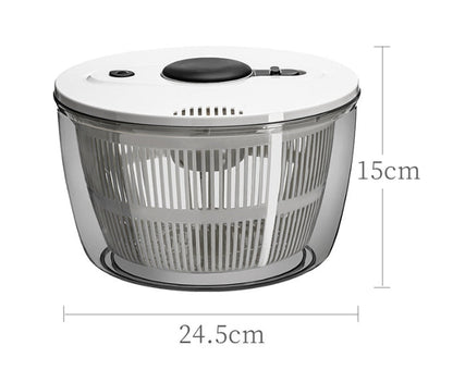 Salad Spinner Lettuce Dryer, One-handed Easy Press Large Vegetable Dryer