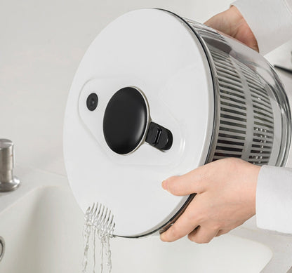 Salad Spinner Lettuce Dryer, One-handed Easy Press Large Vegetable Dryer