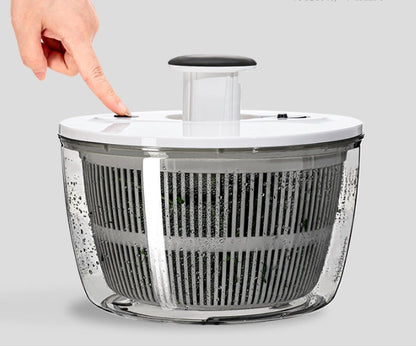 Salad Spinner Lettuce Dryer, One-handed Easy Press Large Vegetable Dryer