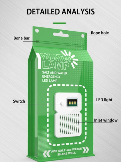 2pcs Salt Water Emergency Lamp