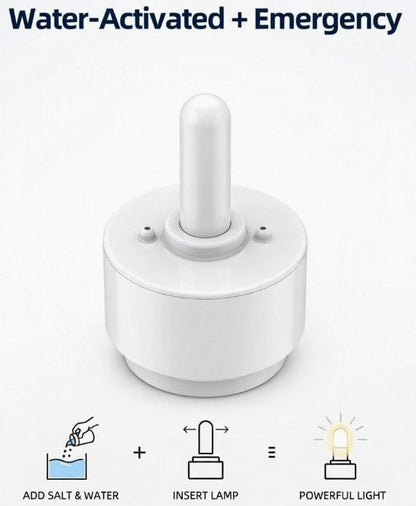 Saltwater LED Candle: 100% Safe, No Fire, Just Add Salt & Water