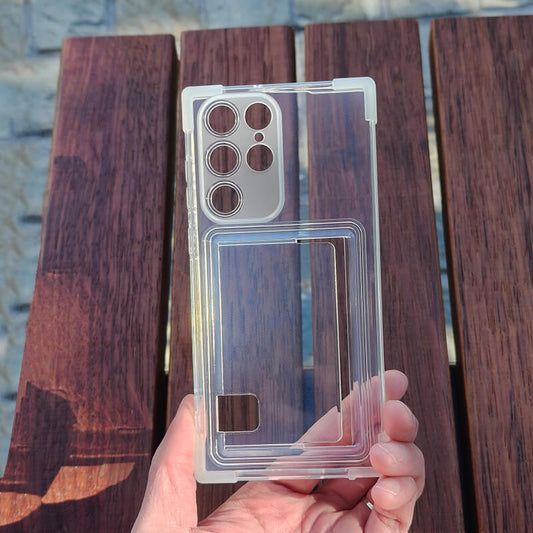 Anti Drop Phone Case with Card Pocket Compatible with Samsung Galaxy S24 Plus 2024