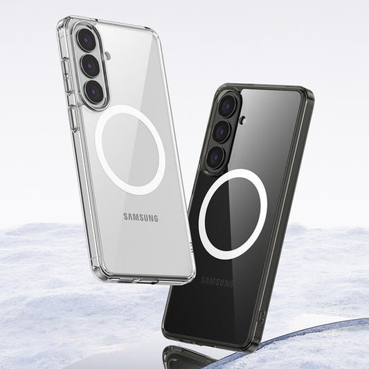 Compatible with Samsung S26 Ultra 2026 Aurora Series Crystal Magnetic Phone Case Clear