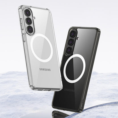 Compatible with Samsung S26 2026 Aurora Series Crystal Magnetic Phone Case Clear