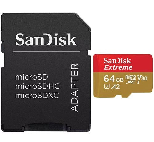 SanDisk Extreme 64GB microSDXC™ UHS-I CARD