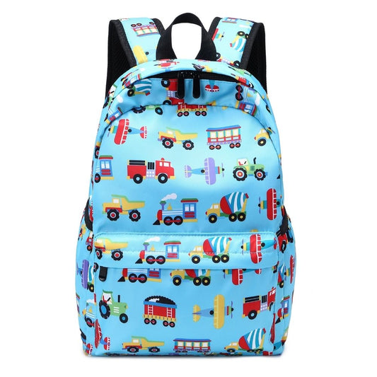 Kids Backpack & School Bag for Boys | Blue Mini Car