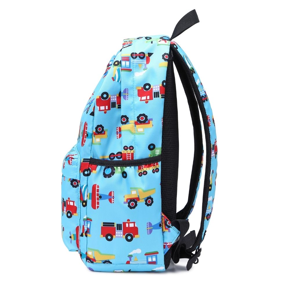 Kids Backpack & School Bag for Boys | Blue Mini Car