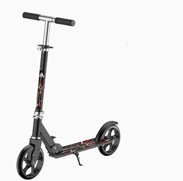 Folding Kick Scooter for Adults and Teens with Height Adjustable Handlebar
