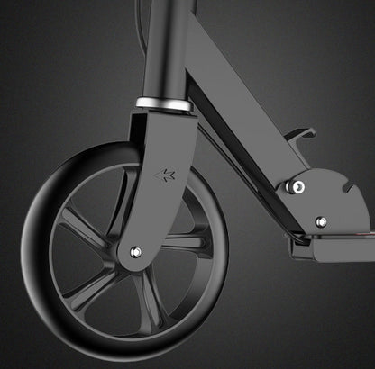 Folding Kick Scooter for Adults and Teens with Height Adjustable Handlebar