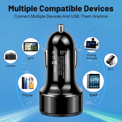 Dual-Port Fast Car Charger