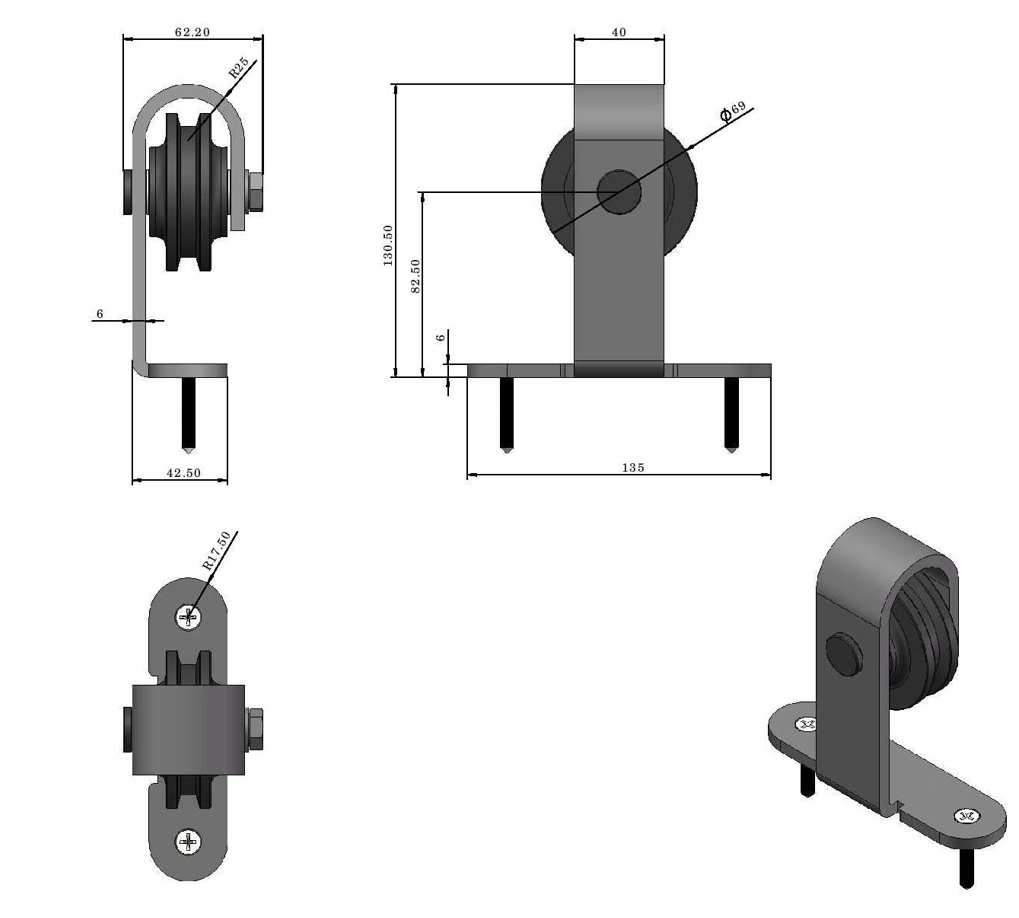 Barn door Hardware 3M