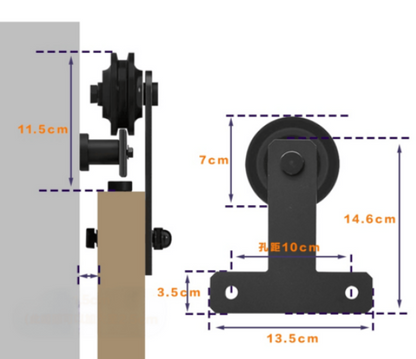 Barn Door Hardware 1.83M