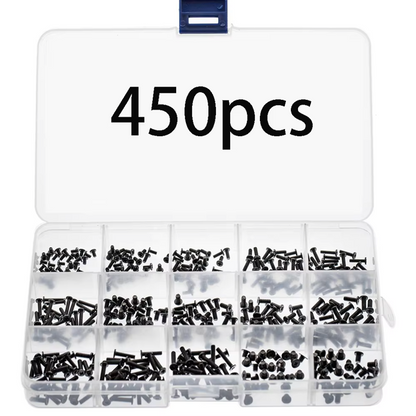 450pcs M2 M2.5 M3 Countersunk Laptop and Electronic Screw