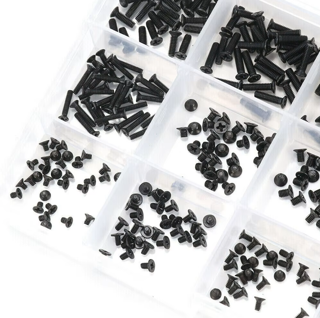 450pcs M2 M2.5 M3 Countersunk Laptop and Electronic Screw