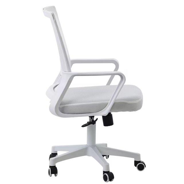 Office Chair Swivel Chair Ergonomic Office Chair (White)