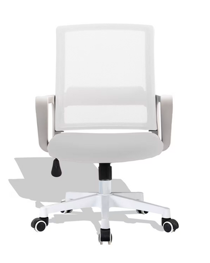 Office Chair Swivel Chair Ergonomic Office Chair (White)