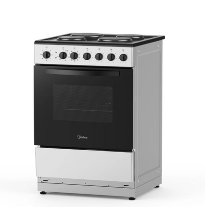 Midea 60cm Freestanding Stove, Hot Plate Cooktop with 70L Oven