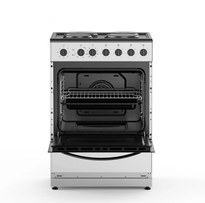 Midea 60cm Freestanding Stove, Hot Plate Cooktop with 70L Oven