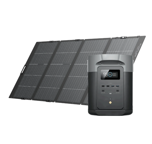 EcoFlow DELTA 2 Max + 400W Lightweight Portable Solar Panel