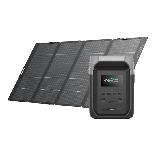 EcoFlow DELTA 3 (1500) + 400W Lightweight Portable Solar Panel