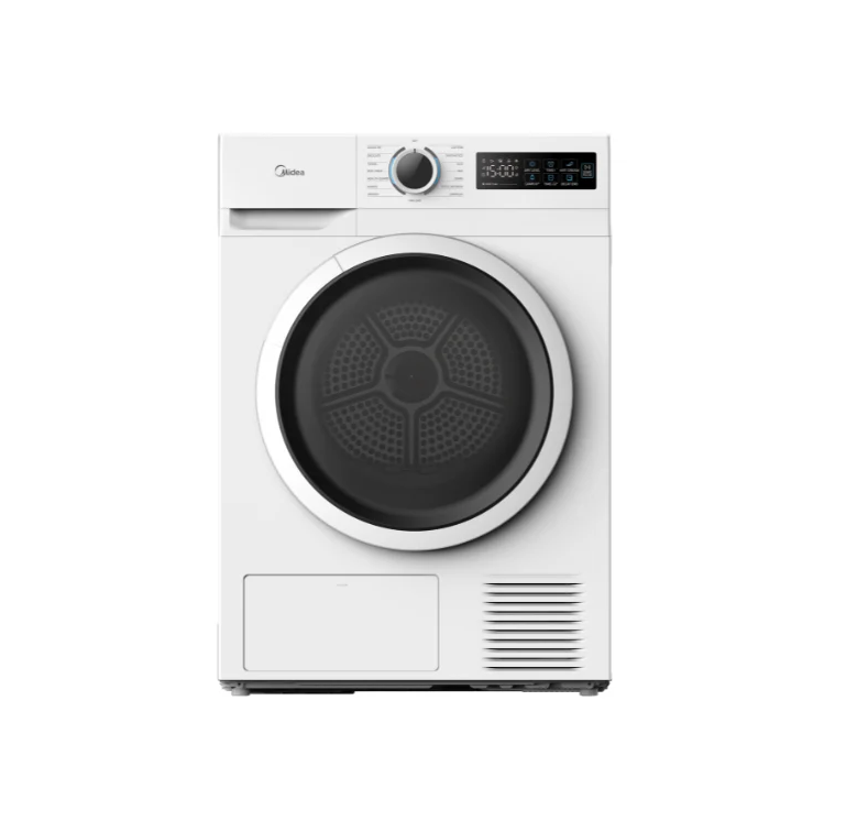 Midea White Laundry Combo - 8kg Front Load Washing Machine + 8kg Heat Pump Dryer