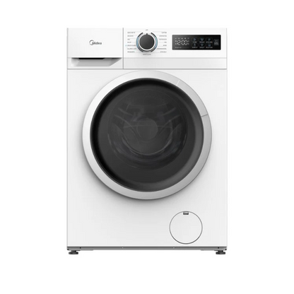 Midea White Laundry Combo - 8kg Front Load Washing Machine + 8kg Heat Pump Dryer