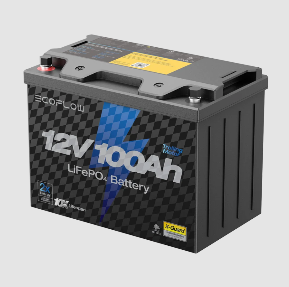 EcoFlow 12V 100Ah Lithium Trolling Motor Battery