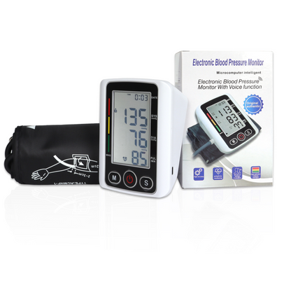 Digital Upper Arm Blood Pressure Monitor with LCD Display