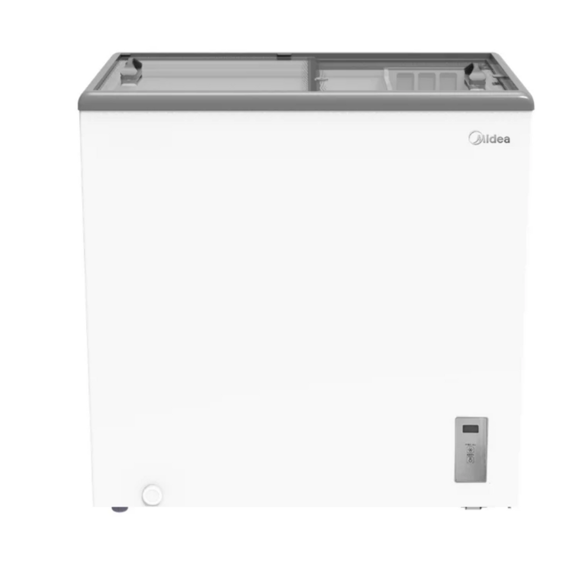 Midea 167L Chest Showcase Fridge/Freezer – Flat Glass Door Inverter | MDRZ293FGM01AP