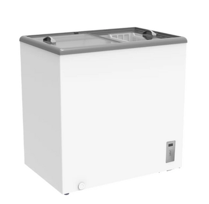 Midea 167L Chest Showcase Fridge/Freezer – Flat Glass Door Inverter | MDRZ293FGM01AP