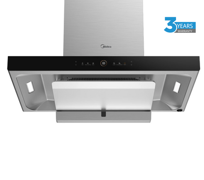 Midea 90cm T-Shape Rangehood with Steam Wash – 90M80