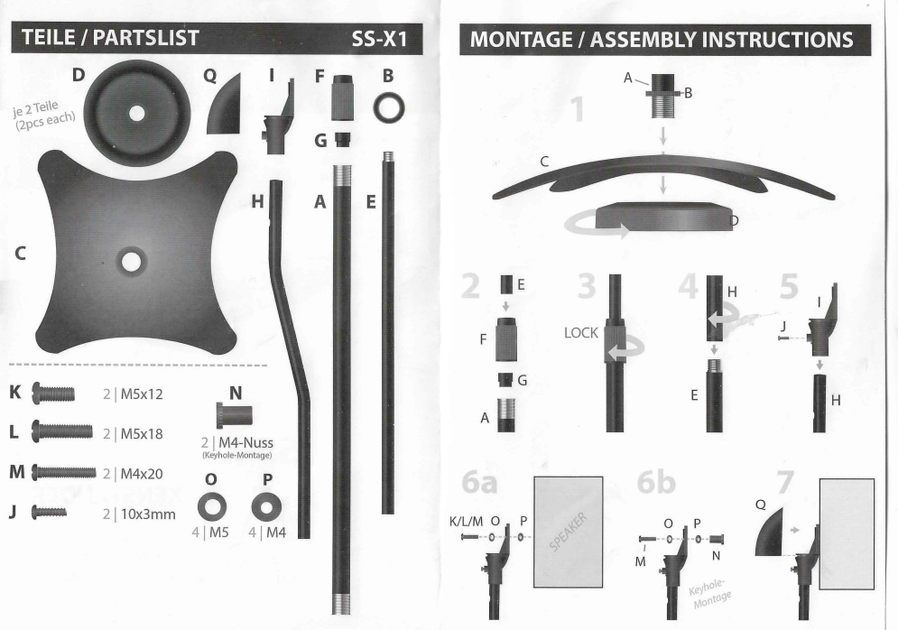 Speaker Stands Set of Two Speakers
