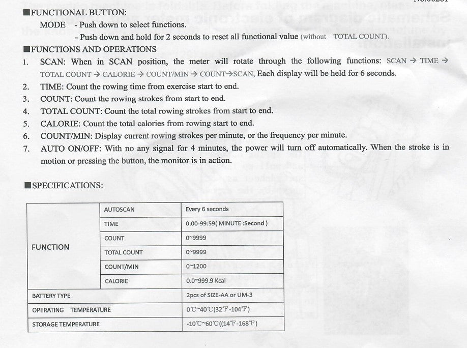 Foldable Mechanical Exercise Rowing Machine