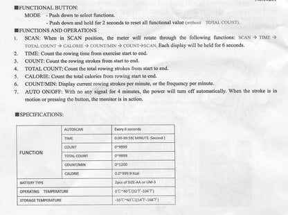 Foldable Mechanical Exercise Rowing Machine