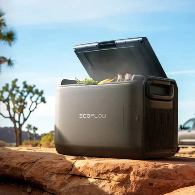 EcoFlow Classic Glacier 55L - Dual-Zone Portable Fridge-Freezer with Plug-in Battery