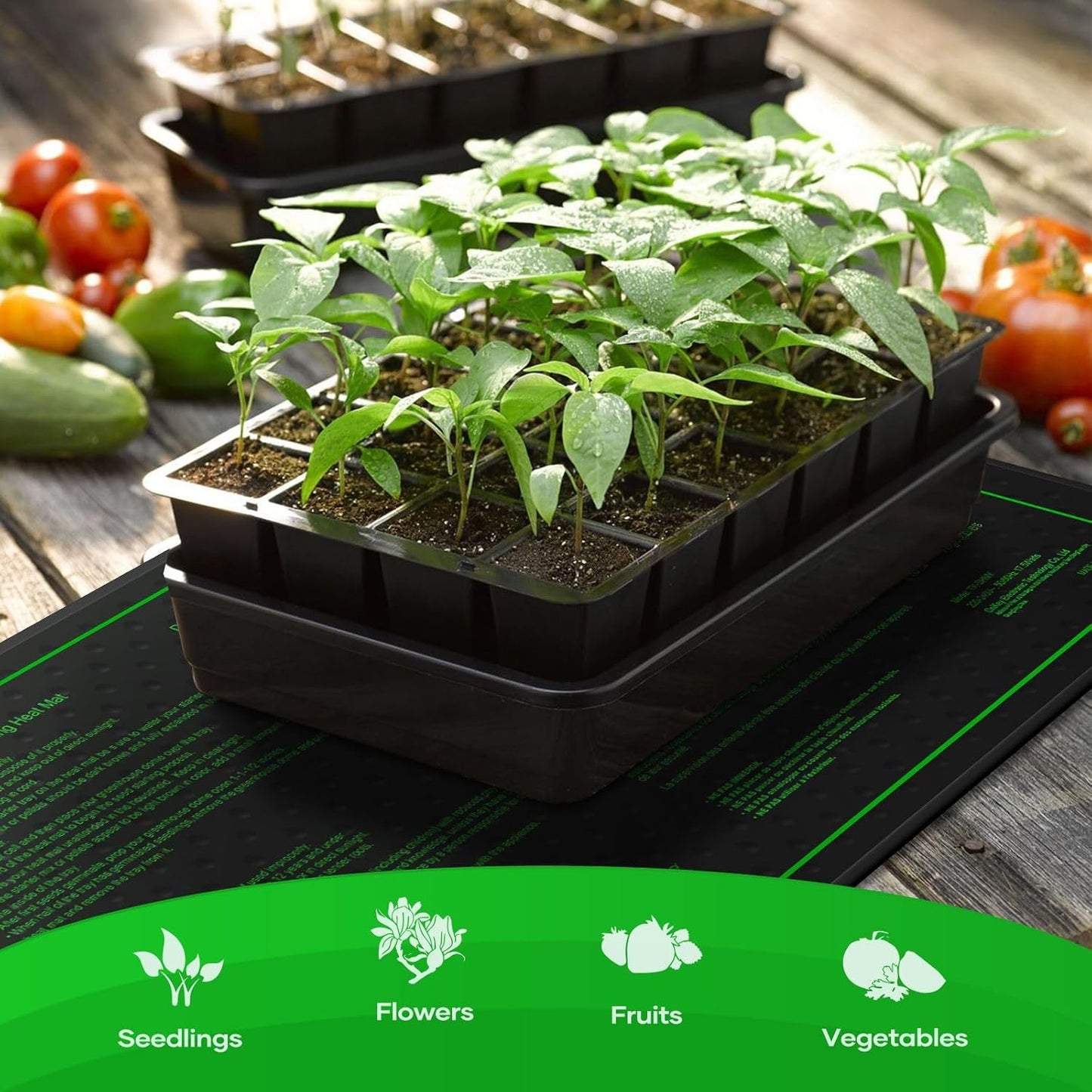 Seedling Heat Mat Plant Heated Pad 122 x 53cm