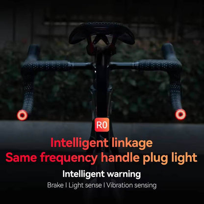 Smart Brake Handlebar plug End Light for Road Bike